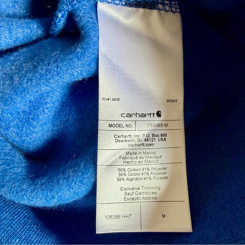 Carhartt Men's Rain Defender Loose Fit Midweight 1889 Graphic Sweatshirt  Size M - Picture 7 of 8